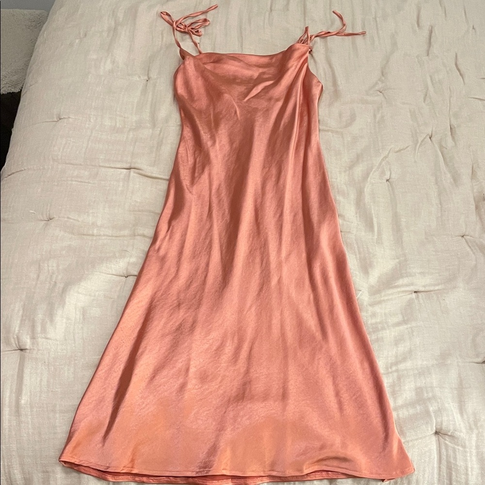 Fashion Nova Coral Midi Dress - S